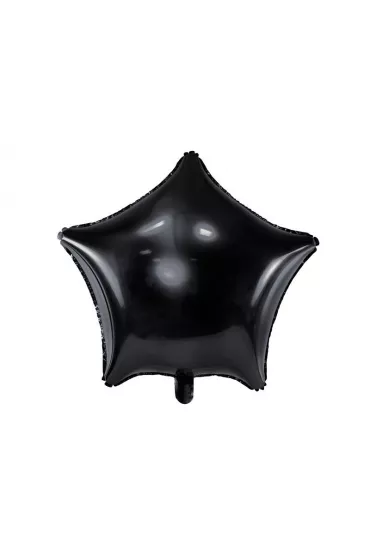 PartyDeco Balon foliowy Gwiazdka czarna 48cm