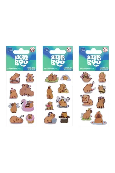 Naklejki Sticker BOO Kapibara mix