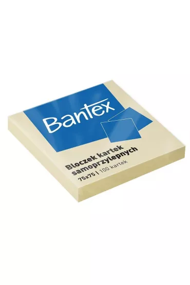 Bantex Bloczek samoprzylepny ��ty 75x75 mm 100 kartek