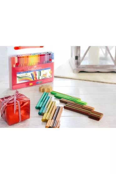 Faber-Castell Flamastry Connector w walizce 60 szt.