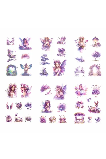 Dalprint Naklejki po�yskuj�ce PET - Wr�ki amethyst 6ark