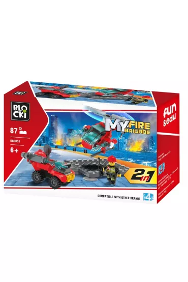 Klocki Blocki MyFireBrigade 2w1 87 elem.