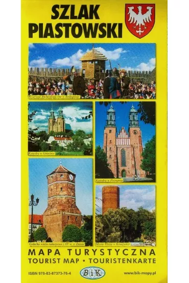 Szlak piastowski mapa turystyczna