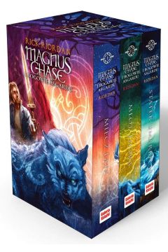 Pakiet Magnus Chase i bogowie Asgardu. Tomy 1-3: Miecz lata, Mot Thora, Statek umarych