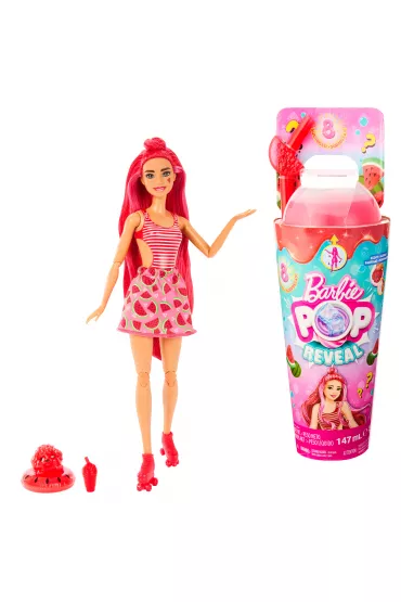 Barbie Pop Reveal Arbuz Lalka Seria Owocowy sok HNW43 Mattel