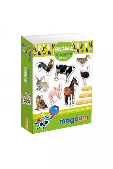 Maksik Zwierz�ta na farmie - zestaw magnes�w