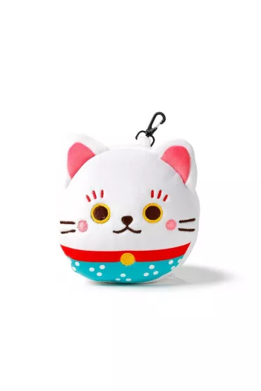 Puckator Pluszowa poduszka podr�na z opask� na oczy "Relaxeazzz" - Lucky Cat