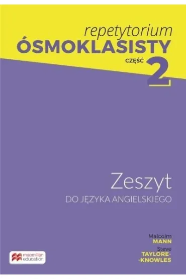 Pakiet. Repetytorium �smoklasisty 2: Podr�cznik do j�zyka angielskiego, Zeszyt do j�zyka angielskiego
