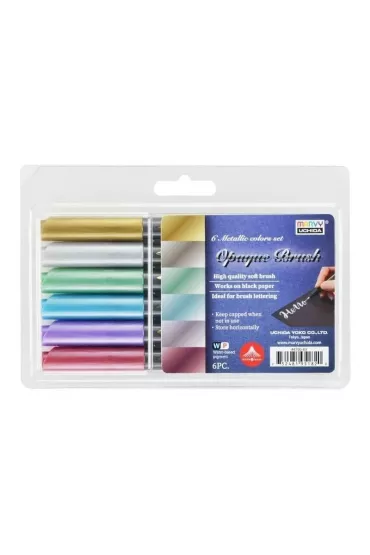 Marvy Pisaki p�dzelkowe Opaque Brush 6 kolor�w