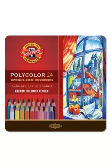 Koh-I-Noor Kredki o��wkowe Polycolor opakowanie metalowe 36 szt.