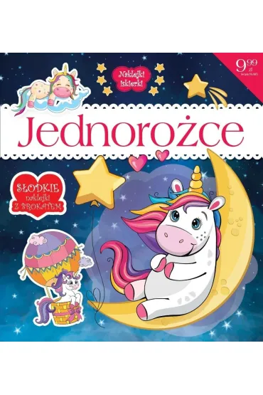Naklejki iskierki z brokatem. Jednoro�ce