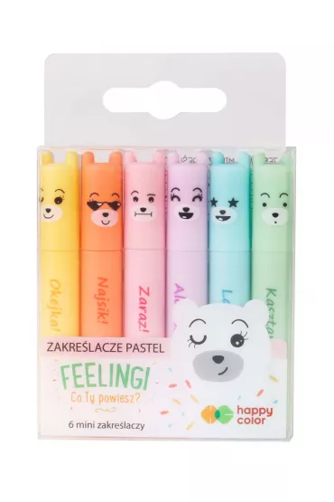 Happy Color Zakrelacze mini Feelingi PASTEL 6 szt.