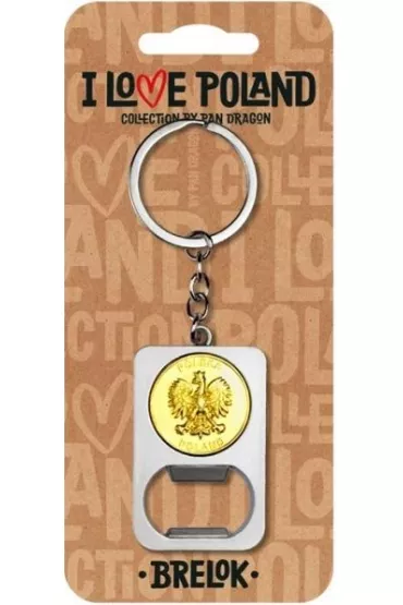 Pan Dragon Brelok I love Poland Polska ILP-BRE-B-PL-05
