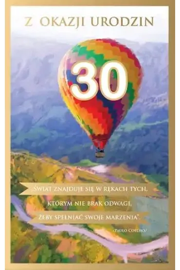 AbCard Kartka okoliczno�ciowa Urodziny 30 P13