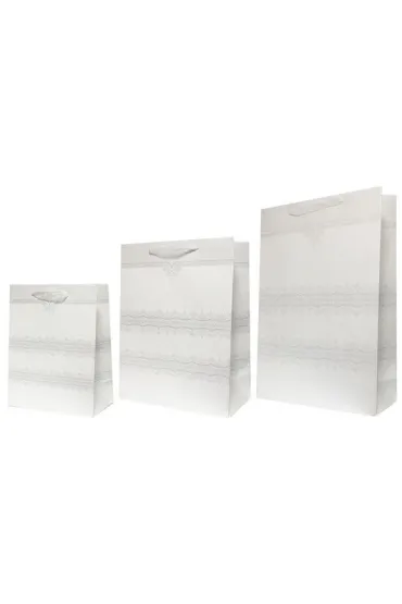 Rozette Torebka Lux brokat bia�a 18x23x10cm