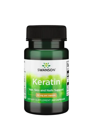 Swanson Keratin (Keratyna) 50 mg Suplement diety 60 kaps.