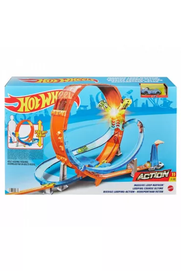 Hot Wheels Tor samochodowy Kaskaderska Gigapętla Zestaw