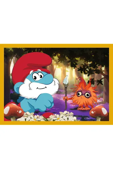 Puzzle 4w1 - �ycie w Wiosce Smerf�w (35+48+54+70 el.) Trefl