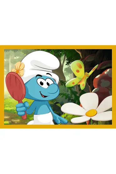 Puzzle 4w1 - �ycie w Wiosce Smerf�w (35+48+54+70 el.) Trefl