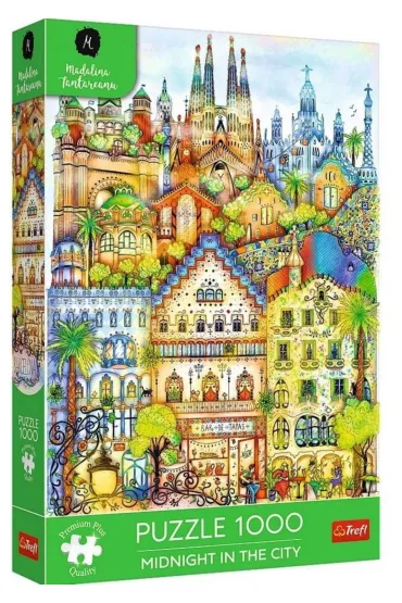 Puzzle 1000 el. O p�nocy w Barcelonie Trefl