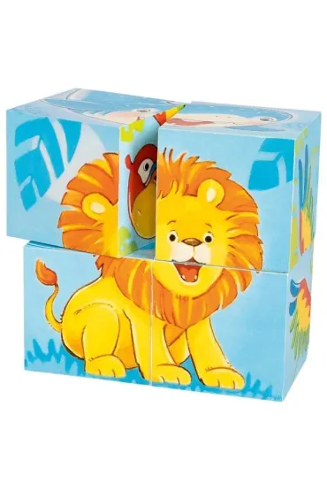 Puzzle Klocki uk�adanki - Dzikie zwierz�ta Goki