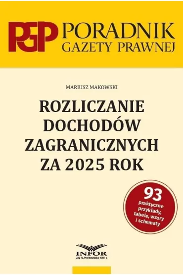 Rozliczanie dochod�w zagranicznych za 2025 - Mariusz Makowski