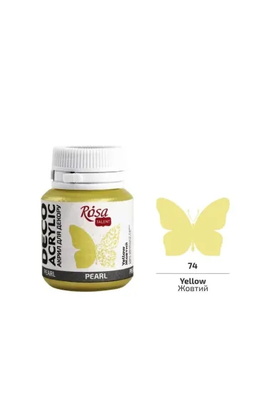 Rosa Farba akrylowa per�owa yellow 74 20ml 20 ml
