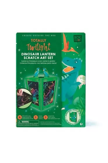 Zestaw kreatywny zdrapka Lampion Dino Box Candiy