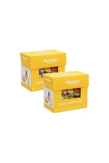 Klocki konstrukcyjne Waffle midi 180 el
