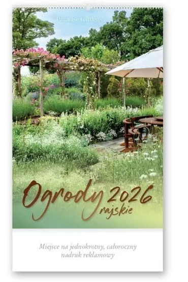 Lucrum Kalendarz 2026 reklamowy Ogrody rajskie