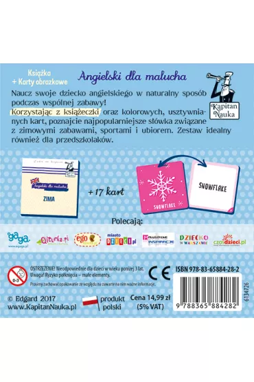 Kapitan Nauka. Angielski dla malucha. Zima - Magdalena Popovics, Maria  G�adysz