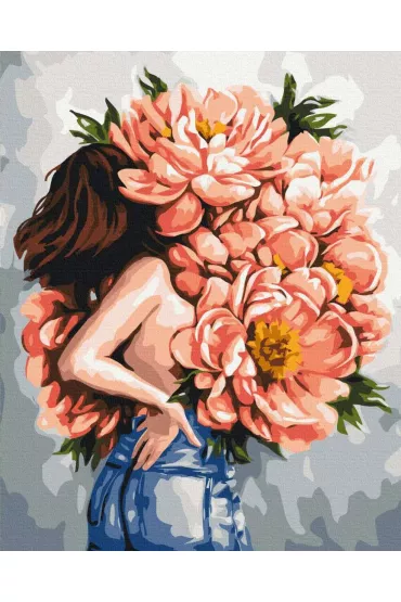 Twoje Hobby Malowanie po numerach - Zagadka piwonii 40x50cm