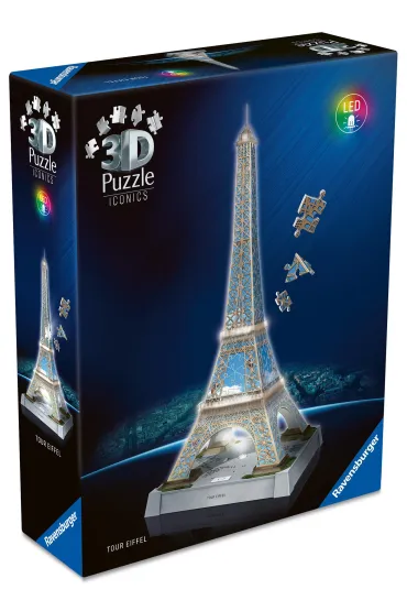 Puzzle 224 el. 3D Iconics Wie�a Eiffla Ravensburger