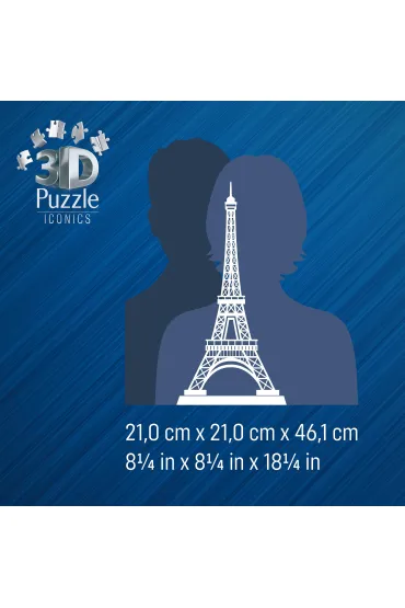 Puzzle 224 el. 3D Iconics Wie�a Eiffla Ravensburger