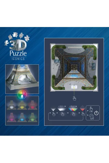 Puzzle 224 el. 3D Iconics Wie�a Eiffla Ravensburger