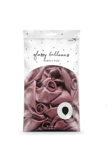 PartyDeco Balony Glossy r�owe z�oto 50 szt.