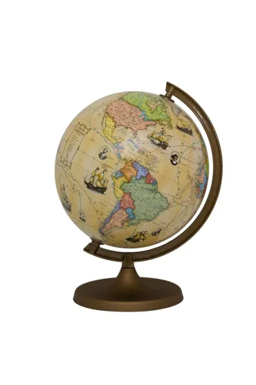 Zachem Globus trasami odkrywc�w w kartonie 22cm w.angiel.