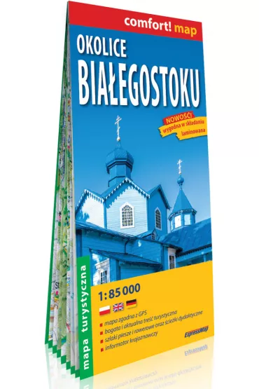 Okolice Bia�egostoku, Narwia�ski Park Narodowy, Puszcza Knyszy�ska - mapa turystyczna 1:85 000 laminat