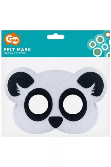Godan Maska filcowa Panda 19 x 12 cm