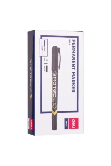 Deli Marker dwustronny do CD czarny 1,0 mm i 0,5 mm