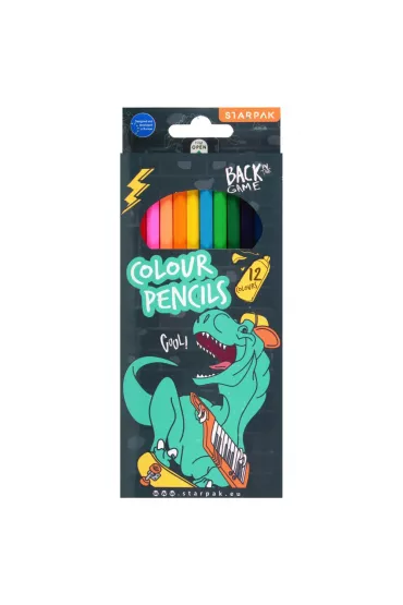 Starpak Kredki o��wkowe Skate Dino 536292 12 szt.