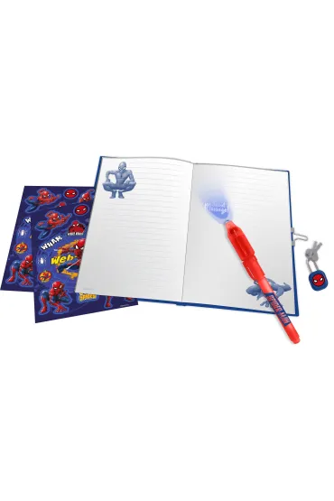 Marvel - komiksy, zabawki, gad�ety Pami�tnik z magicznym d�ugopisem Spiderman SP50069