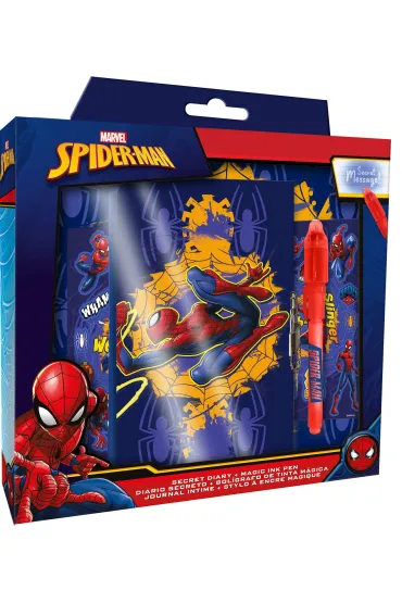 Marvel - komiksy, zabawki, gad�ety Pami�tnik z magicznym d�ugopisem Spiderman SP50069