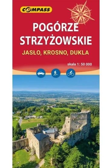 Mapa tur. - Pog�rze Strzy�owskie. Jas�o, Krosno...