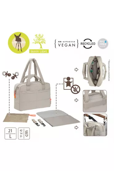 Lassig Green Label Torba dla mam z akcesoriami Everyday beige