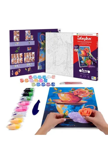 Ideyka Malowanie po numerach - Tajemnica Herbaty z glink� 30x40cm