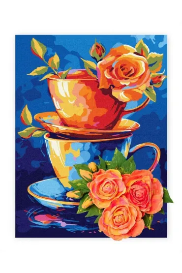 Ideyka Malowanie po numerach - Tajemnica Herbaty z glink� 30x40cm