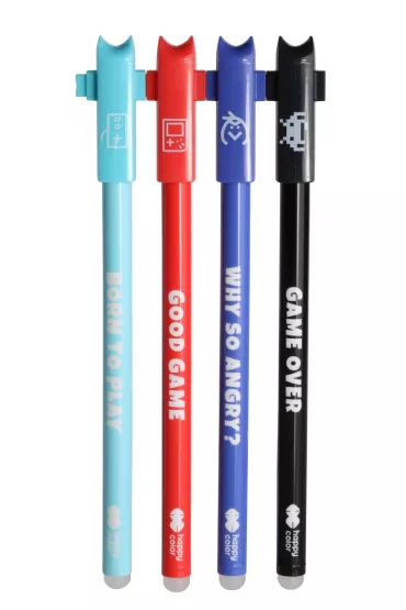 Happy Color D�ugopis wymazywalny GAMES, niebieski, 0.5 mm