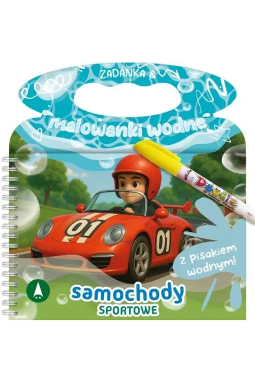 Samochody sportowe. Zadanka & malowanki wodne - Wioleta �y�owska