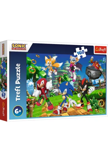Puzzle 160 el. Sonic i przyjaciele Trefl